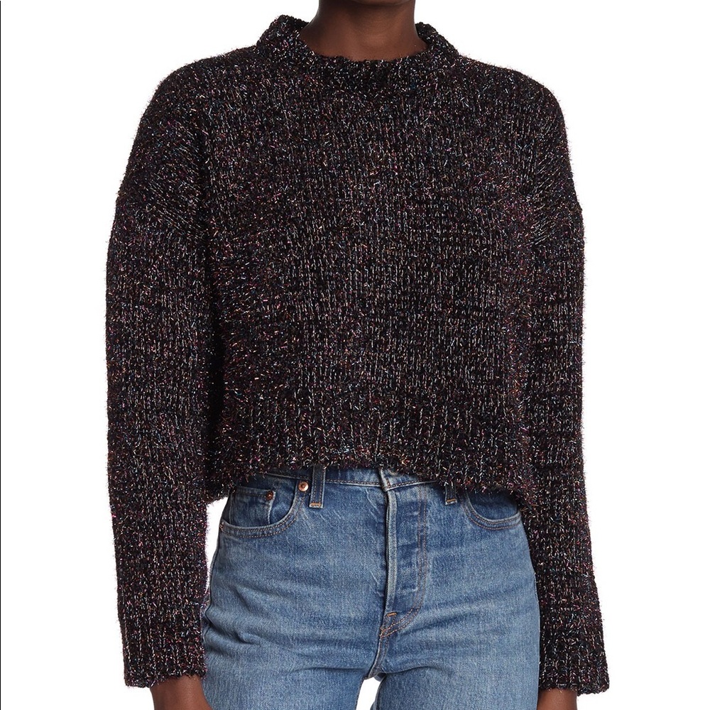 🔥3/$25 Honey Punch Cropped Fuzzy Knit Sweater